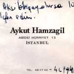 Aykut Hamzagil notu, 1979