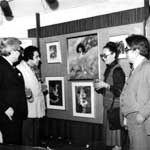 Ümit Yaşar Sanat Galerisi'nde Ümit Yaşar, Prof. Oğuz İmregün ve eşi ile, 1980
